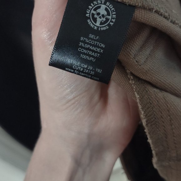 LIP SERVICE Desert Apocalypse Line Pants Brown Beige Size 28 ISO also for SALE - Picture 5 of 15